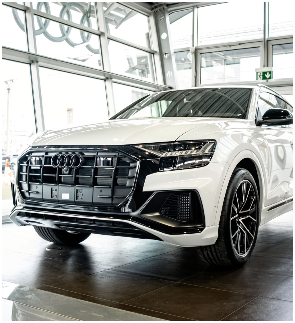 Audi with car window tint installed in Notre Dame